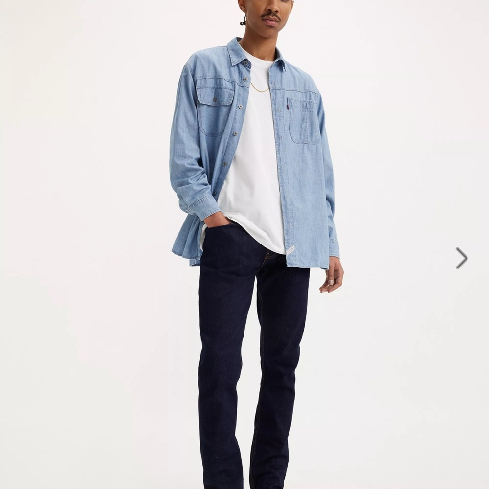 Levi's Men's Slim Taper Jeans - Dark Blue 36 x 32